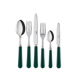 Pop-Unis Green Flatware Set, 5 Pieces