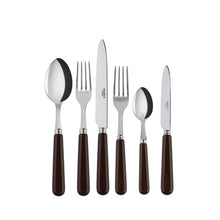 Load image into Gallery viewer, Pop-Unis Brown Flatware Set, 5 Pieces