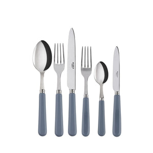 Pop-Unis Grey Flatware Set, 5 Pieces