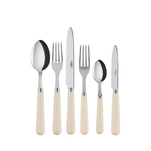 Pop-Unis Ivory Flatware Set, 5 Pieces