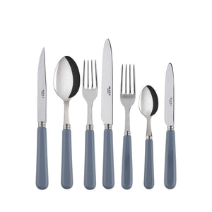 Pop-Unis Grey Flatware Set, 5 Pieces