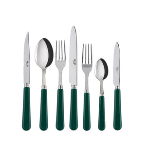 Pop-Unis Green Flatware Set, 5 Pieces