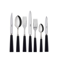 Load image into Gallery viewer, Nature Black Wood Flatware Set, 5 Pieces