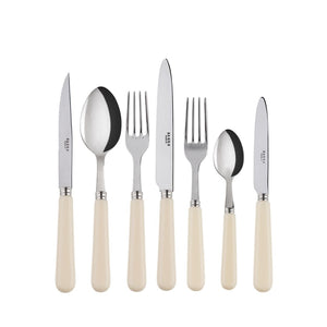 Pop-Unis Ivory Flatware Set, 5 Pieces