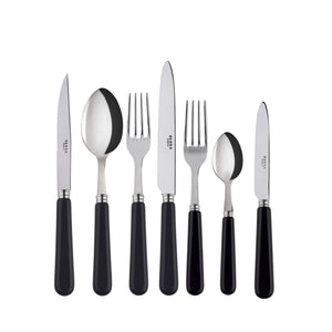 Pop-Unis Black Flatware Set, 5 Pieces