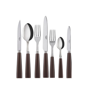 Icône Brown Flatware Set, 5 Pieces