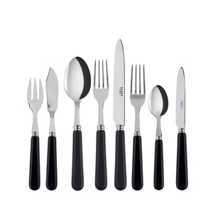 Pop-Unis Black Flatware Set, 5 Pieces