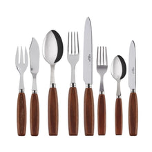 Load image into Gallery viewer, Djembe Natural Wood Flatware Set, 5 Pieces