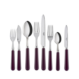 Pop-Unis Aubergine Flatware Set, 5 Pieces