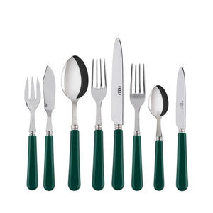 Pop-Unis Green Flatware Set, 5 Pieces