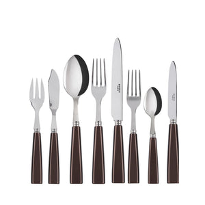 Icône Brown Flatware Set, 5 Pieces