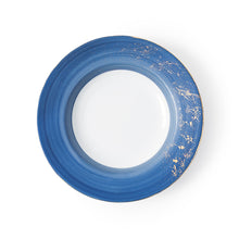 Load image into Gallery viewer, Golden Blue Soup Plate