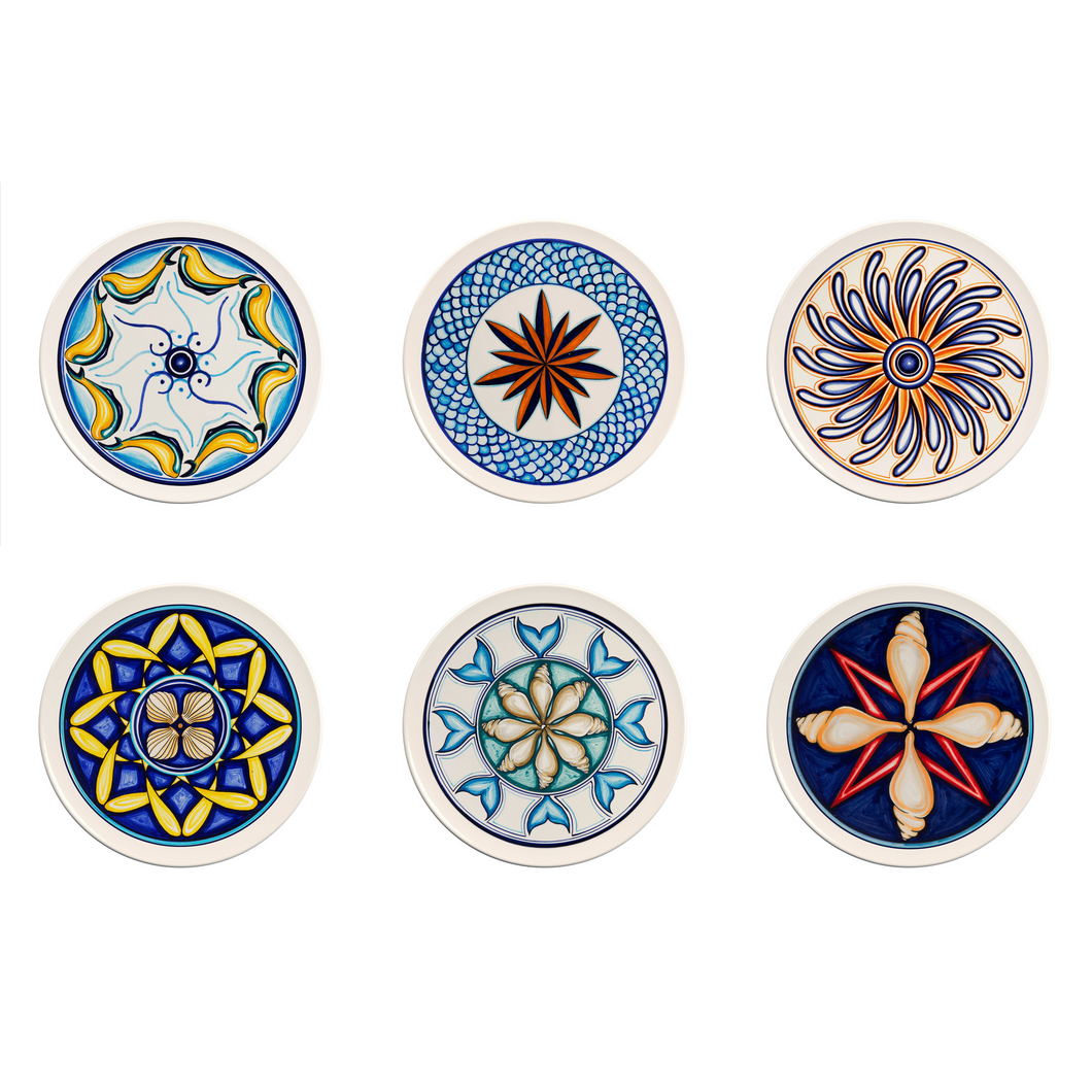 Colapesce Plate Set #1, Set of 6