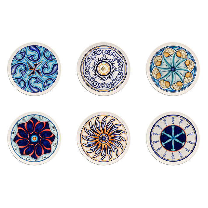 Colapesce Plate Set #2, Set of 6