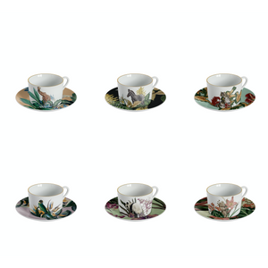 Animalia Tea Cup, Set of 6