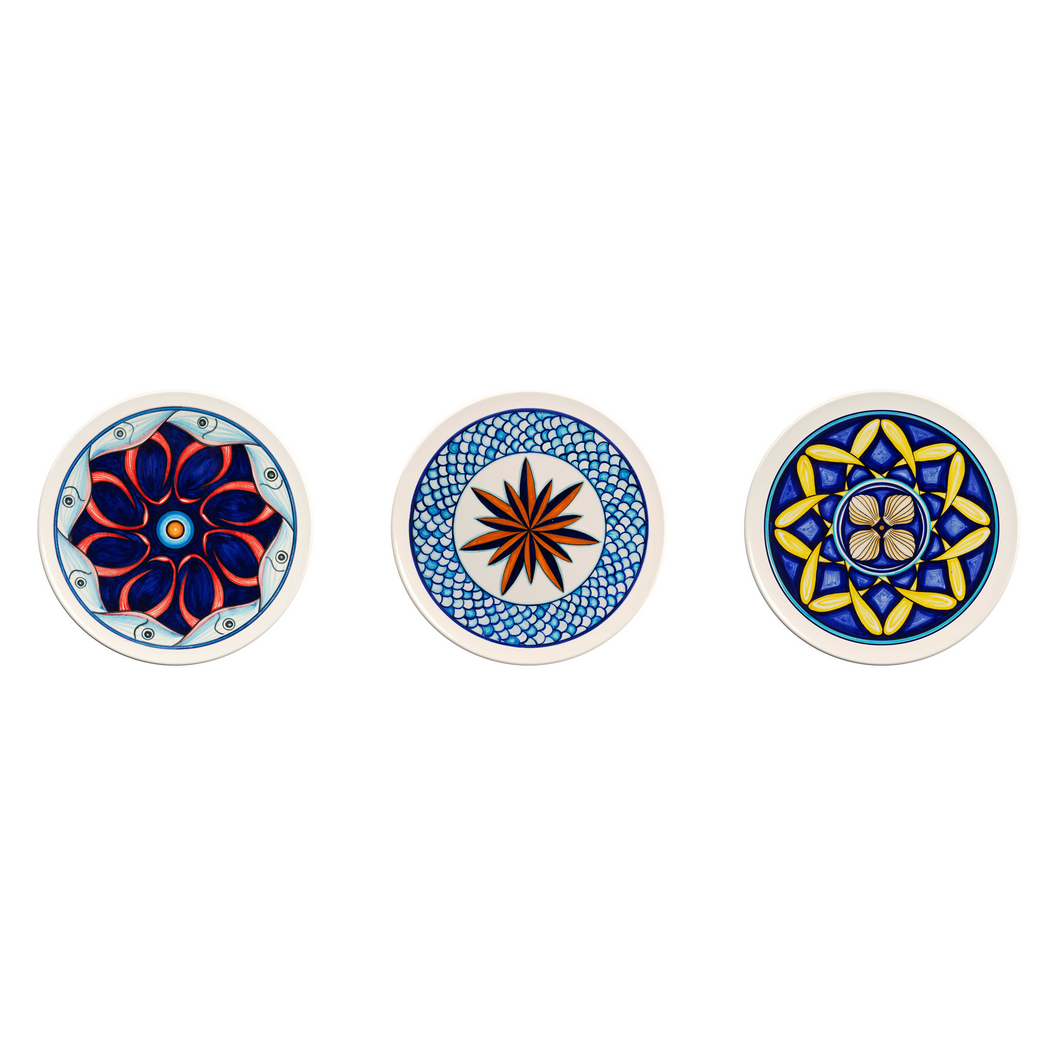 Colapesce Plate Set #3, Set of 3