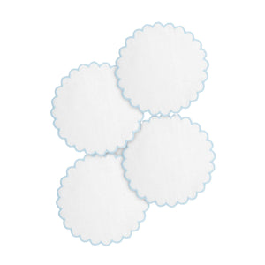 Zurbano Baby Blue Coaster, Set of 4