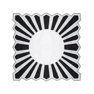 Gernika Black Cocktail Napkin, Set of 4