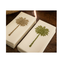 Load image into Gallery viewer, Gold Palm Disposable Hand Towels, Set of 12