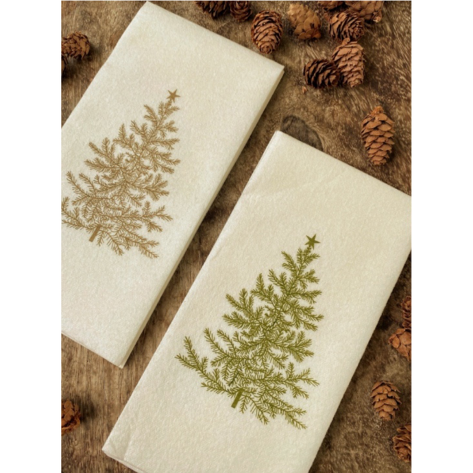 Gold Tree Disposable Hand Towels, Set of 12