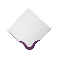 Load image into Gallery viewer, Olas Eggplant Cocktail Napkin, Set of 4