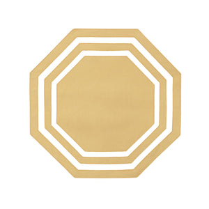 Octo Yellow Cocktail Napkin, Set of 4