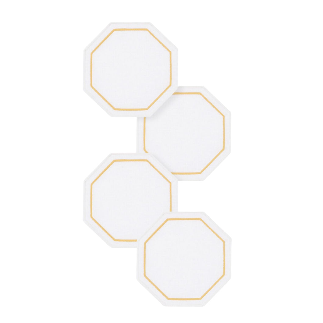 Octo Yellow Coaster, Set of 4