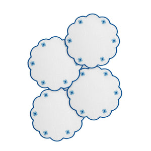 Spring Blue Coaster, Set of 4