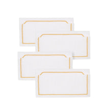 Load image into Gallery viewer, Octo Yellow Cocktail Napkin, Set of 4