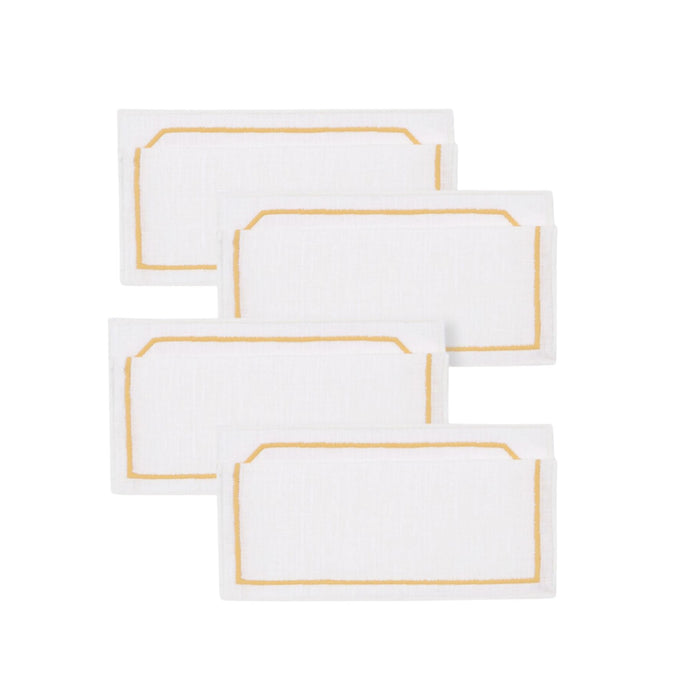 Octo Yellow Cocktail Napkin, Set of 4