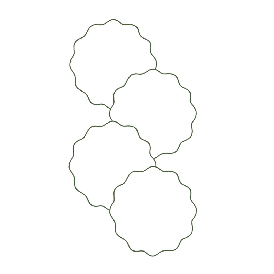 Olas Green Coaster, Set of 4