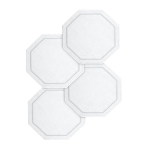 Octo White Placemat, Set of 4