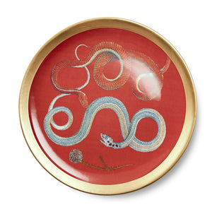 Red Serpenti Plate 3