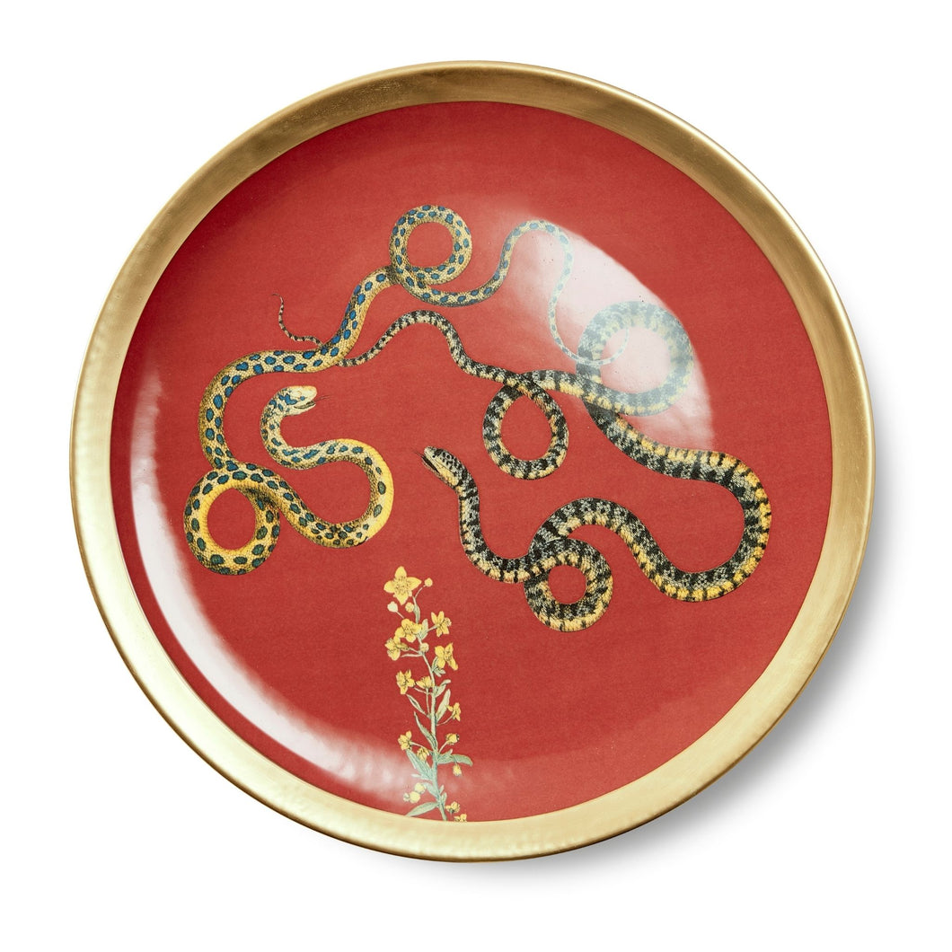 Red Serpenti Plate 5