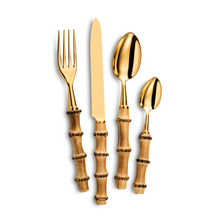 Load image into Gallery viewer, Bamboo Flatware Set, 5 Pieces