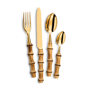 Bamboo Flatware Set, 5 Pieces