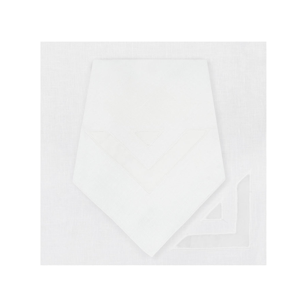 Octo White Napkin, Set of 4