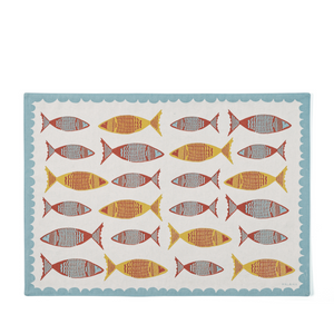 Tilapia Aqua Placemat, Set of 4