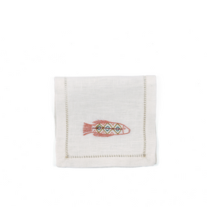 Tilapia Blush Cocktail Napkins, Set of 6