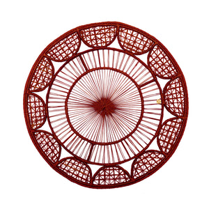 Shei Red Placemat, Set of 6