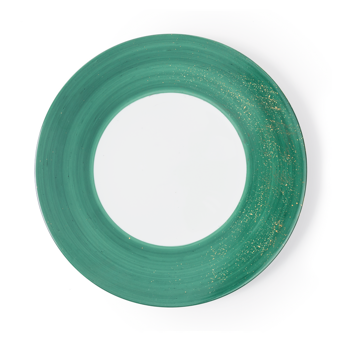 Golden Green Charger Plate, Set of 2