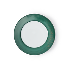 Load image into Gallery viewer, Golden Green Dessert Plate