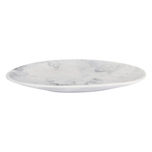 Long White Marble Swirl Temple Platter