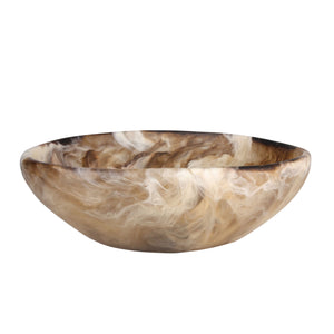 Large Light Horn Swirl Salad Bowl