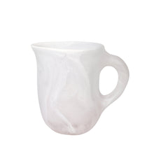 Load image into Gallery viewer, Large White Clear Swirl Rock Jug