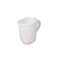 Load image into Gallery viewer, Large White Clear Swirl Rock Jug