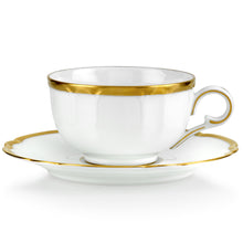 Load image into Gallery viewer, Colette Gold Tea Cup &amp; Saucer