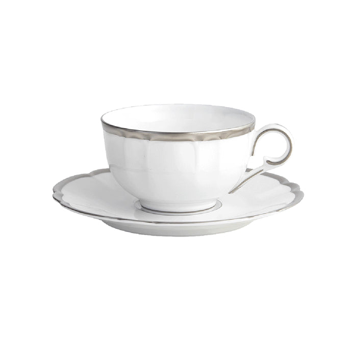 Colette Platinum Tea Cup & Saucer