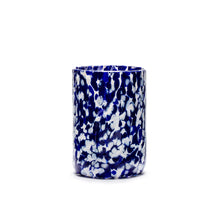 Load image into Gallery viewer, Macchia su Macchia Ivory &amp; Blue Glass Mix, Set of 6