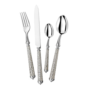 Lin Silver Plated Flatware Set, 5 Pieces